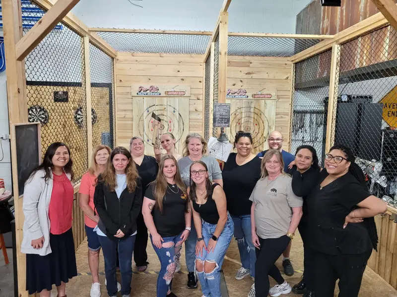 Bachelorette party at the Hatchet Barn